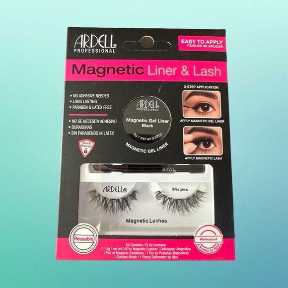 Ardell Magnetic Liner & Lash Kit - Wispy Magnetic Eyelashes with Gel Liner - Reu - Picture 1 of 2